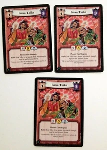 Isawa Toiko (3) L5R Leyenda de los Cinco Anillos CCG Fuego y Sombra - Imagen 1 de 1