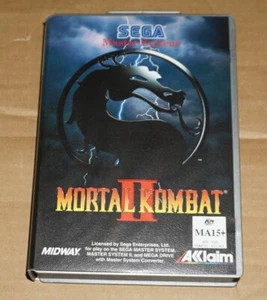 Mortal Kombat II Silver Ozisoft Sega Master System Game Complete - Picture 1 of 7