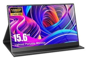 Portable Monitor Extremely Slim 15.6" HDMI Gaming Monitor And Protective Cover - Picture 1 of 2