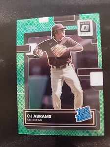 #/99 2022 Panini Donruss Optic Rated Green Dragon Prizm CJ Abrams #109 Rookie RC