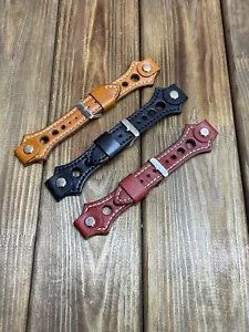 perforsted leather watch band strap - Picture 1 of 20