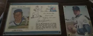 TOM SEAVER SIGNIERTER ERSTER TAG COVER UMSCHLAG Plakette ausverkauft #42 Tage selten - Bild 1 von 6