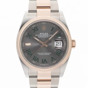 ROLEX Datejust 36 126201 Slate Roman Oyster Warranty 2021 Box/Paper - Picture 1 of 24