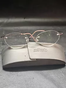 Marchon Airlock 2 Eyeglasses 720 10 Light Brown Rimless 140 mm Frames Only - Picture 1 of 7