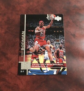 1998 Dennis Rodman Upper Deck Game Dated With Michael Jordan #198