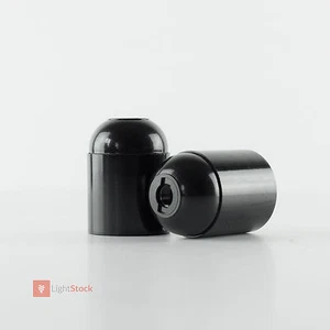 Art-Deco, Vintage Stil Fassung Bakelitfassung E27, schwarz - Picture 1 of 1