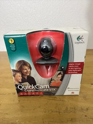 Logitech QuickCam Communicate STX Webcam New Factory Sealed Web Camera - Image 1 of 4
