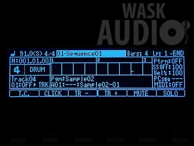 Akai MPC 1000 & MPC 2500 Display / Black & White / Plug & Play - Image 1 of 4