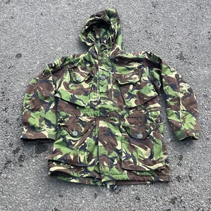 BRITISH ARMY SURPLUS ISSUE MODIFIED DPM CAMO S95 WINDPROOF SMOCK WIRED HOOD - Picture 1 of 12