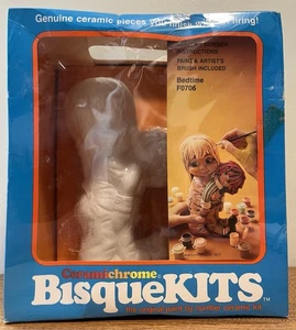 Biskuit-Set 1973 Malen nach Zahlen Gutenacht kleines Mädchen & Raggedy Ann F0706 Neu aus altem Lagerbestand - Bild 1 von 8