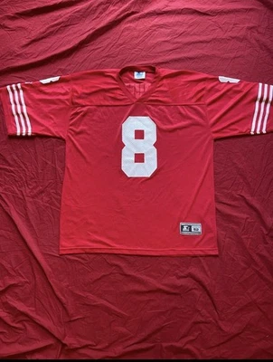 Camiseta deportiva vintage para hombre Steve Young San Francisco 49ers talla XL roja Foto 1 de 4