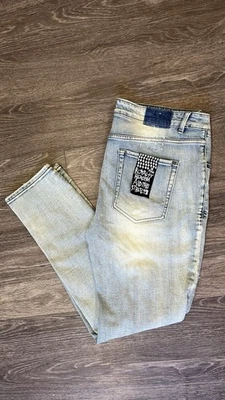 Ksubi Men’s “Van Winkle Globe Cycle” Denim Blue Jeans Size 40x33 - Image 1 of 4