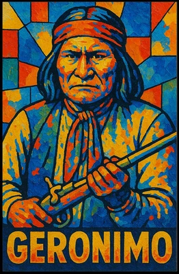 Geronimo Vibrant Tribute Poster - Image 1 of 4