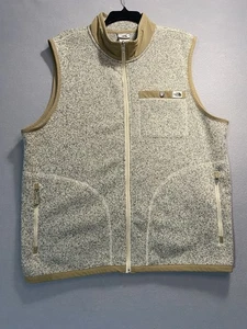 The North Face Gordon Lyons Fleece Men's XL Full Zip Vest in Heather Khaki - Picture 1 of 11