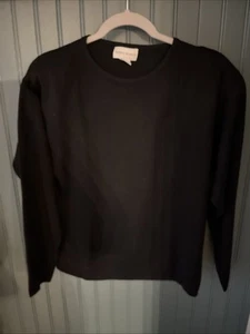 Vtg Mark Shale Med 100% Silk Women’s Sweater Pull Over With Shoulder Pads - Picture 1 of 11