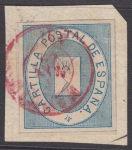 SPAIN 1869, Sc #1 - FRANCHISE - USED - Bild 1 von 2