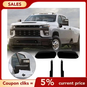 For Chevy Silverado GMC Sierra HD 2500 3500 Top&Side Mirror Cover Caps Kedleatjw - Picture 1 of 13