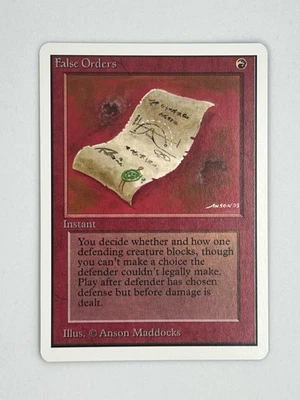 MTG FALSE ORDERS Unlimited Edition Regular MT Magic The Gathering - Image 1 of 4