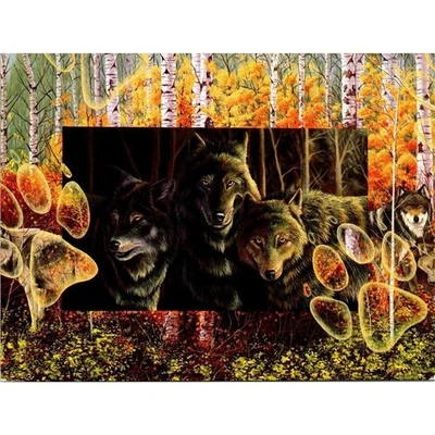 New Leanin Tree Greeting Card Wolves "Step Lightly" by Graeme Stevenson - Image 1 of 2