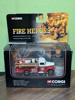 Corgi Fire Heroes 1939 Ford V8 Pumper Millwood Fire Dept. Diecast Engine In Box - Image 1 of 4
