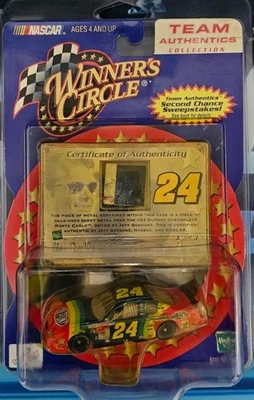 Jeff Gordon 2001 Team Authentics Winners Circle 1:64 Diecast Sheet Metal - Image 1 of 2