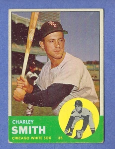 1963 Topps Baseball #424 Charlie Smith Chicago White Sox VG - Picture 1 of 2