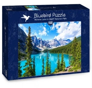 NUEVO Rompecabezas Bluebird 1500 Piezas Moraine Lake en Banff, Parque Nacional - Imagen 1 de 2