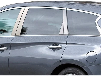 8pc. Luxury FX Stainless Steel Pillar Post Trim for 2014-2021 Infiniti QX60 - Image 1 of 4