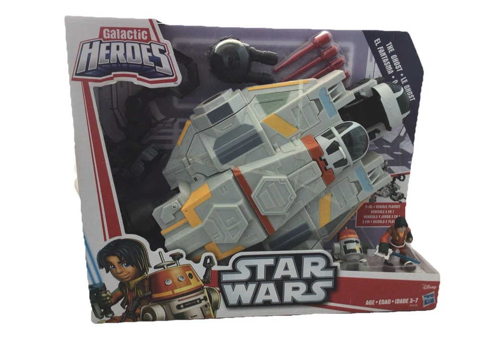 星球大战叛军银河英雄GHOST车辆雕像玩具套装 - HASBRO 全新带盒 — 第 1/4 张图片