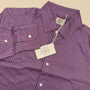 Faherty Movement Shirt Mens Small Gingham Long Sleeve Casual Button Up - Picture 1 of 5