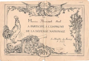 1915 MINISTRE DES FINANCES - M. MORISSET B43-0427 - Foto 1 di 1