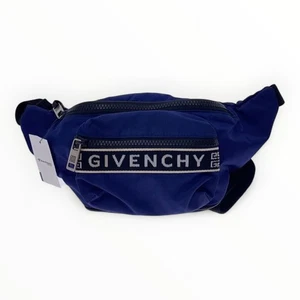 GIVENCHY Marsupio Nylon Navy Autentico Uomo D:2.76” H:4.72” W:13.78” 5850 - Foto 1 di 6