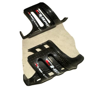 Pair (2) XLAB Chimp Carbon Fiber Bicycle Water Bottle Cages Black Triathlon - Picture 1 of 9