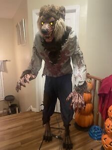 Morris Costumes Lifesize Lurching Cursed Werewolf Animated Halloween Prop W/box