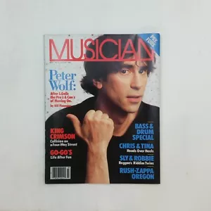MUSICIAN Magazine AUG 1984 No. 70 feat. PETER WOLF / KING CRIMSON / GO GO's - Picture 1 of 3
