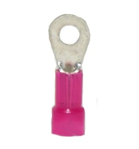 MVP 50 Red 18-22 AWG Nylon Insulated Ring Terminals #6 Stud - Made in the USA - Picture 1 of 1