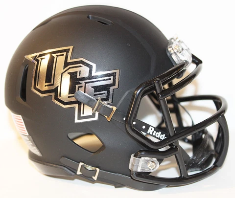 2017 UCF Central Florida Knights Custom Riddell Mini Helmet vs Memphis Cover