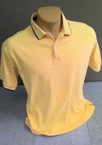 Camisa polo de golf Nautica clásica amarilla manga corta grande para hombre - Imagen 1 de 7