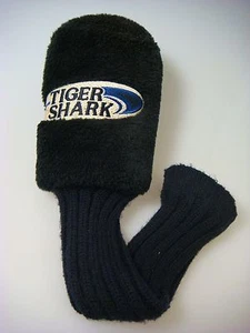 NUEVO (sin etiquetas) Tigre Shark negro felpa madera de calle cubierta para palos de golf (B517) - Imagen 1 de 5