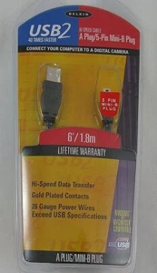Cable USB 2 Belkin serie Pro enchufe A mini enchufe B TAL CUAL - Imagen 1 de 8