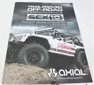 Axial SCX10 2012 Jeep Wrangler C/R Edition Bedienungsanleitung AX90035-1001 - Bild 1 von 2
