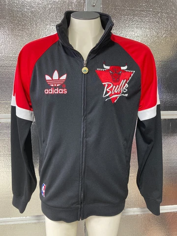 Chicago Bulls Track Jacket - Mens Medium - Adidas Originals - Retro Court Series Cover