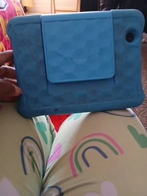 Capa à prova de crianças Amazon Fire 7 compatível com 12ª geração 2022 versão 3+ azul~ - Imagem 1 de 2