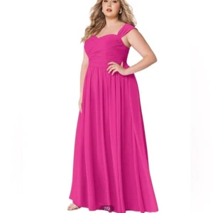 Bridesmaids dress - Azazie Fuchsia Zapheira style Sz A30 - Picture 1 of 11
