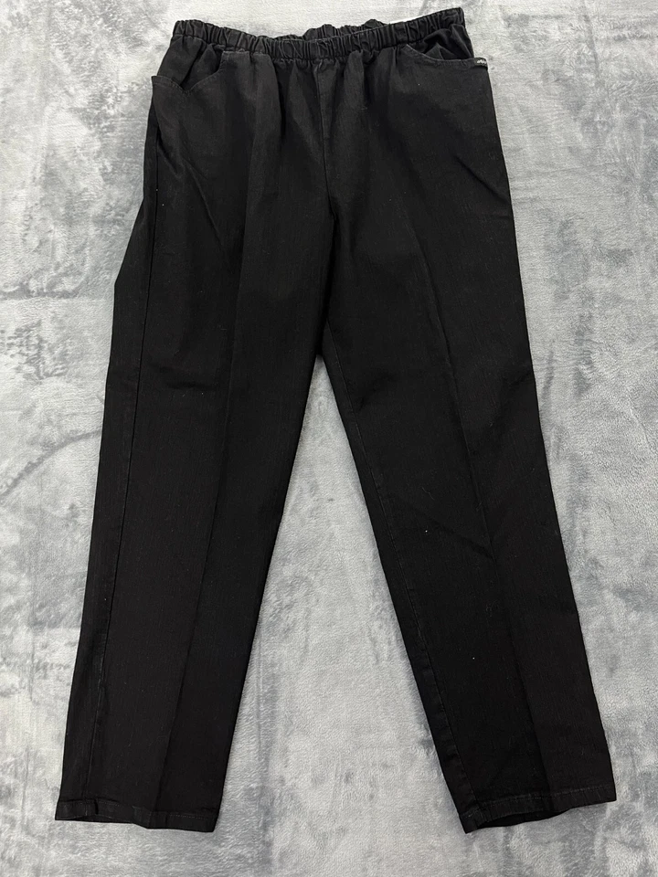 Leggings Chic Mujer Talla 22W Plus Negros Elastizados Pierna Recta Pull On Comodidad Foto 1 de 4