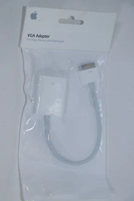 Apple Genuine A1368 VGA Adapter for 30-pin iPad, iPhone, iPod Touch Convert NEW - Image 1 of 2