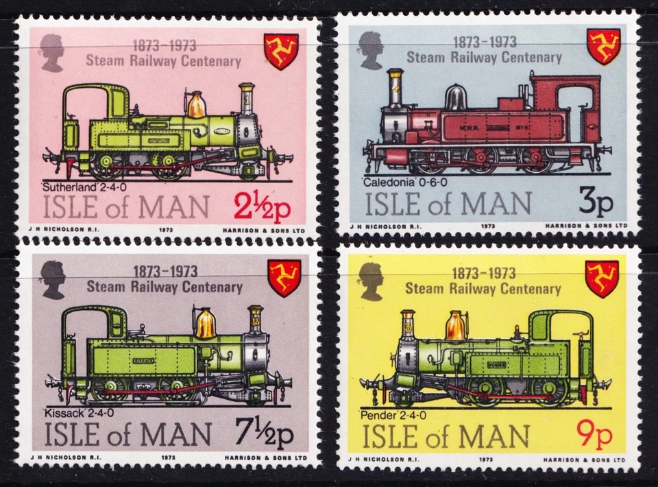 ISLE OF MAN . 1973 Manx Steam Railroad (29-32) . Mint Never Hinged - Image 1 of 1