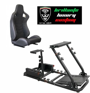 Postazione gioco simulatore PS5 PS4 PS3 supporto sedile sportivo N785 Alcantara - Foto 1 di 1