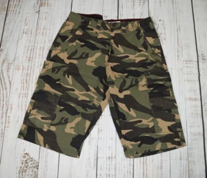 COMPANY 81 CARGO SHORTS CAMO GREEN BROWN POCKETED 13" INSEAM MENS 30" WAIST Y2K - Picture 1 of 7