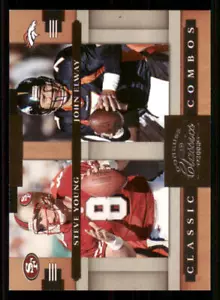 2008 Donruss Classics Classic Combos #11 Steve Young/John Elway /1000 - Picture 1 of 2